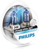 🚗 upgrade your car's headlights with philips diamond vision h4 bulbs - 5000k 12342dvs2 (pair) logo