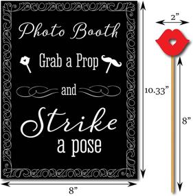 img 1 attached to 📸 Strike a Pose Sign & 80th Birthday Photo Booth Props - by Sunrise Party Supplies