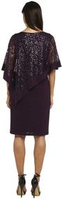 img 1 attached to 👗 R&M Richards Plus Size Short Laced Poncho Dress Large for Women