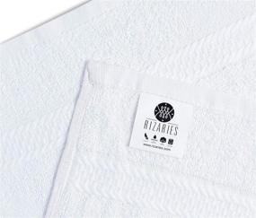 img 3 attached to 🛀 Set of 24 White 100% Cotton Hand Towels, 16x26 inches - Ultra Soft, Highly Absorbent, Ring Spun, Multi Purpose Towels for Salon, Gym, Hotel, Spa Quality & Home Care