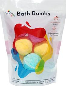 img 4 attached to 🧼 Spa-Da Kids Bath Bombs 8 Pack: Paraben-Free, Gentle & Safe Ingredients for Fun, Mess-Free Bath Time! Woman-Owned Business Made for Moms