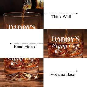 img 2 attached to 🎁 Gifts for Men, Dad's Whiskey Glass - Daddy's Sippy Cup, Stocking Stuffers, Funny Christmas Birthday Gag Gifts Ideas for New Dads, Father, Husband, Papa from Daughter, Son, Kids - Cool Bourbon, Scotch Presents