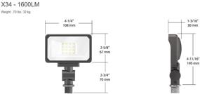 img 1 attached to 💡 Powerful RAB X34 16L 120 General Floodlight: Enhanced Illumination Solutions