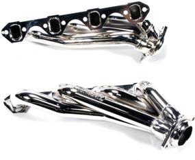 img 3 attached to Enhance Your Ford Mustang's Performance with BBK Shorty Tuned Length Exhaust Headers - Chrome Finish | 1-5/8" | 5.0L