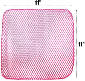 img 3 attached to 🧽 Olivia Tree 10PCS Dish Wash Net: Dish Washing Sponges, Scrubbers, Wash Cloths, Rags, Brush & Scrubbing Sponge Set (Pink5, Yellow5)