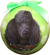 🎄 shatter-proof poodle christmas ornament: personalize easily for poodle lovers! логотип