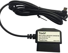 img 4 attached to Tracki OBD to Micro USB Wiring Cable: Effortless GPS Tracker Integration for Cars and Trucks - 12V Input