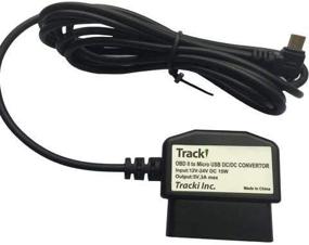 img 1 attached to Tracki OBD to Micro USB Wiring Cable: Effortless GPS Tracker Integration for Cars and Trucks - 12V Input