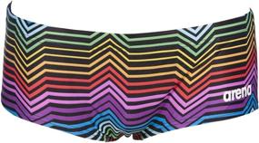 img 4 attached to Arena Multicolor Reversible Swimsuit Black Multi