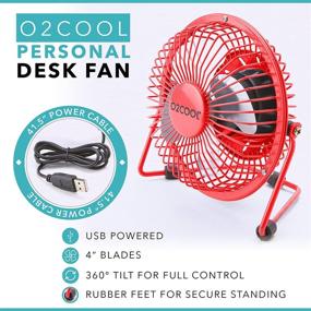 img 3 attached to O2COOL USB Personal Desk Fan