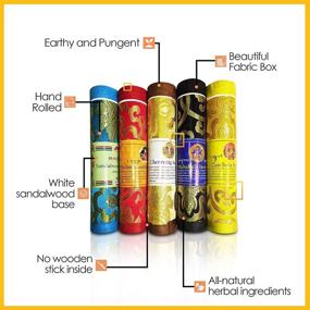 img 1 attached to 🧘 Tibetan Organic Incense Sticks: Hand Rolled Spiritual Healing Blends of Himalayan Herbs for Pressure Relief and Zen Meditation – Assorted Aromatherapy Incense