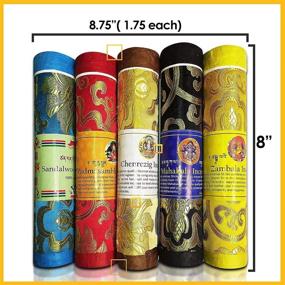 img 2 attached to 🧘 Tibetan Organic Incense Sticks: Hand Rolled Spiritual Healing Blends of Himalayan Herbs for Pressure Relief and Zen Meditation – Assorted Aromatherapy Incense