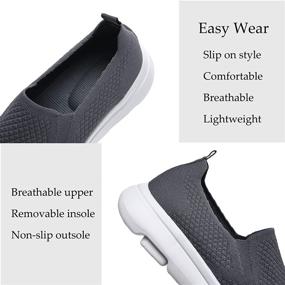 img 2 attached to 👟 Lightweight Breathable Men's Walking Sneakers - Puxowe Loafers & Slip-Ons