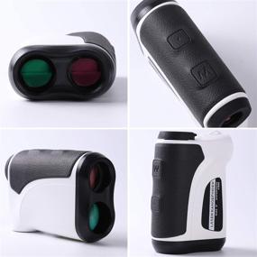 img 3 attached to 🎯 Donzy Laser Rangefinder with Slope - 6X Magnification for Golf and Field Hunting - Waterproof and Battery Powered