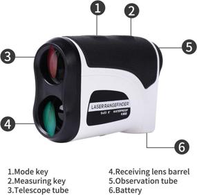 img 2 attached to 🎯 Donzy Laser Rangefinder with Slope - 6X Magnification for Golf and Field Hunting - Waterproof and Battery Powered