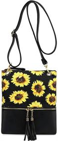 img 3 attached to 🌻 Sunflower Crossbody Messenger Shoulder Handbag - Women's Handbags & Wallets, Ideal Shoulder Bags