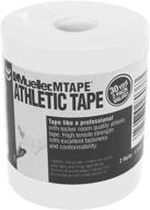 mueller athletic tape - 1.5 inch width, 15 yard roll - white (2 pack) логотип