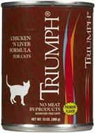 triumph canned chicken liver 13 oz logo