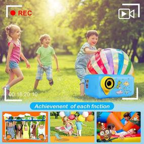 img 1 attached to 📷 WJLING Kids Camera: 1080P FHD Digital, 270° Rotation, 32GB SD Card, 2.4" Screen - Age 3-8, Blue