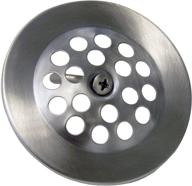 🛁 satin nickel gerber style simpatico 34869sn bath tub strainer grid with center screw hole logo