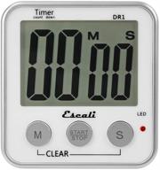 🍳 enhance your cooking experience with escali extra large display digital timer in white logo