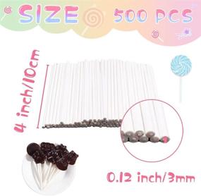 img 3 attached to 500PCS 4 Inch Lollipop Dessert Chocolate