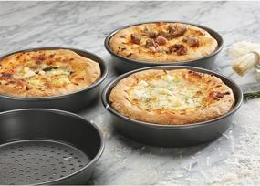 img 2 attached to Набор перфорированных мини-форм для пиццы Deep Dish от Chicago Metallic - профессиональное качество