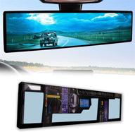 🚗 ningfist 12inch rearview mirror: wide angle anti glare mirror for safe car driving logo