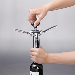 img 1 attached to 🍾 OXO SteeL Winged Corkscrew - Effortless Wine Bottle Opening at its Finest