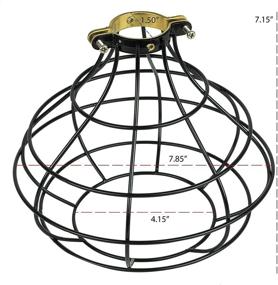 img 1 attached to 🏮 ArtifactDesign Black Rustic Industrial Sphere Pendant Lamp Cage with an Eye-Catching Rustic Design