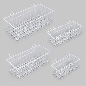 img 4 attached to 🧺 Heavy Pegboard Basket Accessories: Organize and Maximize Space!