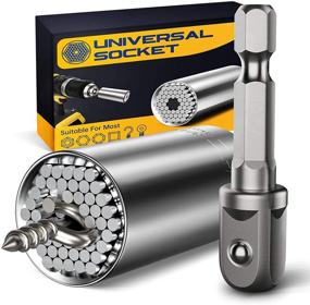img 4 attached to 🔧 Versatile Universal Socket Tools: Ideal Gifts for Men and Women - Professional 7mm-19mm Tool Sets with Power Drill Adapter for Christmas, Stocking Stuffers, Birthdays - Unique Cool Gadgets for Handy DIY Enthusiasts - Perfect Gift for Husband or Father