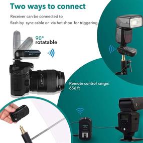 img 1 attached to 📶 AODELAN Wireless Flash Trigger Transmitter and Receiver Set: Ultimate Speedlite Trigger for Flash Units with Universal Hot Shoe