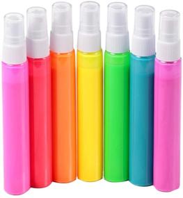 img 1 attached to 🎨 TULIP Permanent Fabric Spray Paint - Neon Colors (Pack of 7, 0.81 Fl Oz Each) - Vibrant Fabric Coloration with Long-lasting Effect - Ideal for DIY Crafts and Design Projects - 5" Size