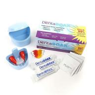 🦷 dentasoak starter kit: safely clean your mouthguard, retainer, denture, and appliances - persulfate & alcohol free - 3 month supply - mint scented logo