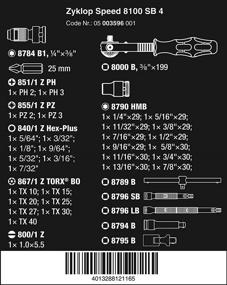 img 3 attached to 🔧 Complete Wera Zyklop 8 Inch Ratchet Set - 38 Piece Toolbox Essential