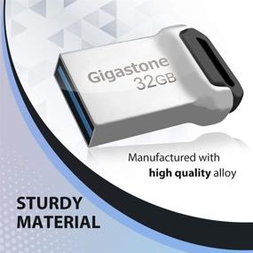 img 1 attached to 💽 Gigastone Z90 [2-Pack] 32GB USB 3.1 Флеш-накопитель - миниатюрный, металлический, водонепроницаемый компактный накопитель для надежной работы - совместим с интерфейсами USB 2.0/3.0