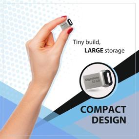 img 2 attached to 💽 Gigastone Z90 [2-Pack] 32GB USB 3.1 Flash Drive – Mini Fit, Metal Waterproof Compact Pen Drive for Reliable Performance – Compatible with USB 2.0/3.0 Interfaces