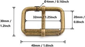 img 3 attached to BIKICOCO Roller Buckles Welded Collars Sewing for Sewing Notions & Supplies