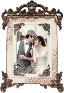 📸 vintage tabletop wedding photo picture frame - elegant 5x7 inch décor by kilofly логотип