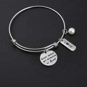 img 1 attached to 👩 Zuo Bao Aunt Bracelet: The Perfect Gift for New Aunt - Sisters' Special Bond Celebrated