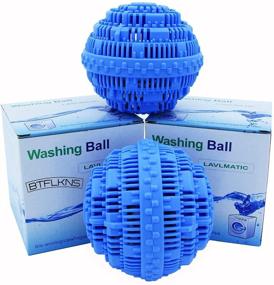 img 4 attached to 🌿 BTFLKNS Laundry Balls Set: Eco-Friendly Washing Ball, Super Washing Machine Soap Ball (2-Pack, Blue), All Natural Non-Chemical Detergent - Reusable up to 2000 Times!