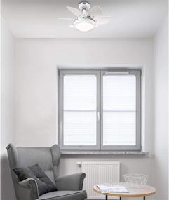 img 1 attached to Светильник Westinghouse Lighting 7224700 Quince с вентилятором для потолка, 24 дюйма, белый: идеальное дополнение к интерьеру вашего дома.