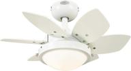 westinghouse lighting 7224700 quince indoor ceiling fan with light, 24 inch, white: the perfect addition to your home's décor logo