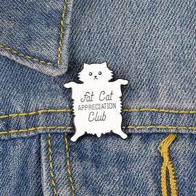 img 1 attached to 🐱 Lucky Cat and Dog Enamel Brooch Lapel Pin Badge - Cute Animal Backpack Lapel Pins for School Bags and Backpacks - Decorative Badges, Small Jewelry Gift for Girls and Kids