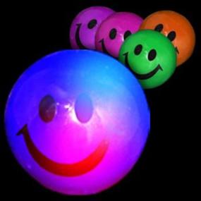img 2 attached to 😃 Vibrant 2 Inch LED Light Up Smiley Face Emoji Bouncing Balls - Pack of 12 for Kids' Joyful Parties!
