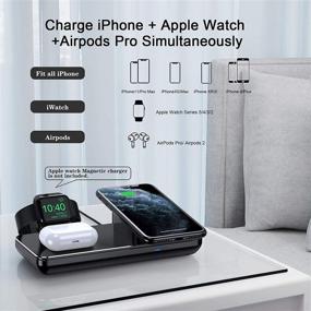 img 1 attached to Wireless Charging Station Included Magnetic Portable Audio & Video