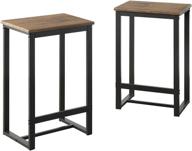 элегантные кухонные, барные и обеденные стулья abington lane - изящный и простой комплект для современных домов - элегантное ореховое покрытие (набор из двух) логотип