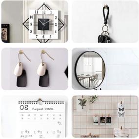 img 1 attached to 🖼️ Hommie 50pcs Assorted One Step Hangers: Effortless Iron Alloy Nail Hooks for Easy Photo Picture Frame Hanging up to 20lbs