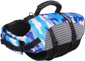 img 2 attached to SAWMONG Dog Life Jacket: Adjustable Flotation Vest for Dogs with Rescue Handle & Swim Safety